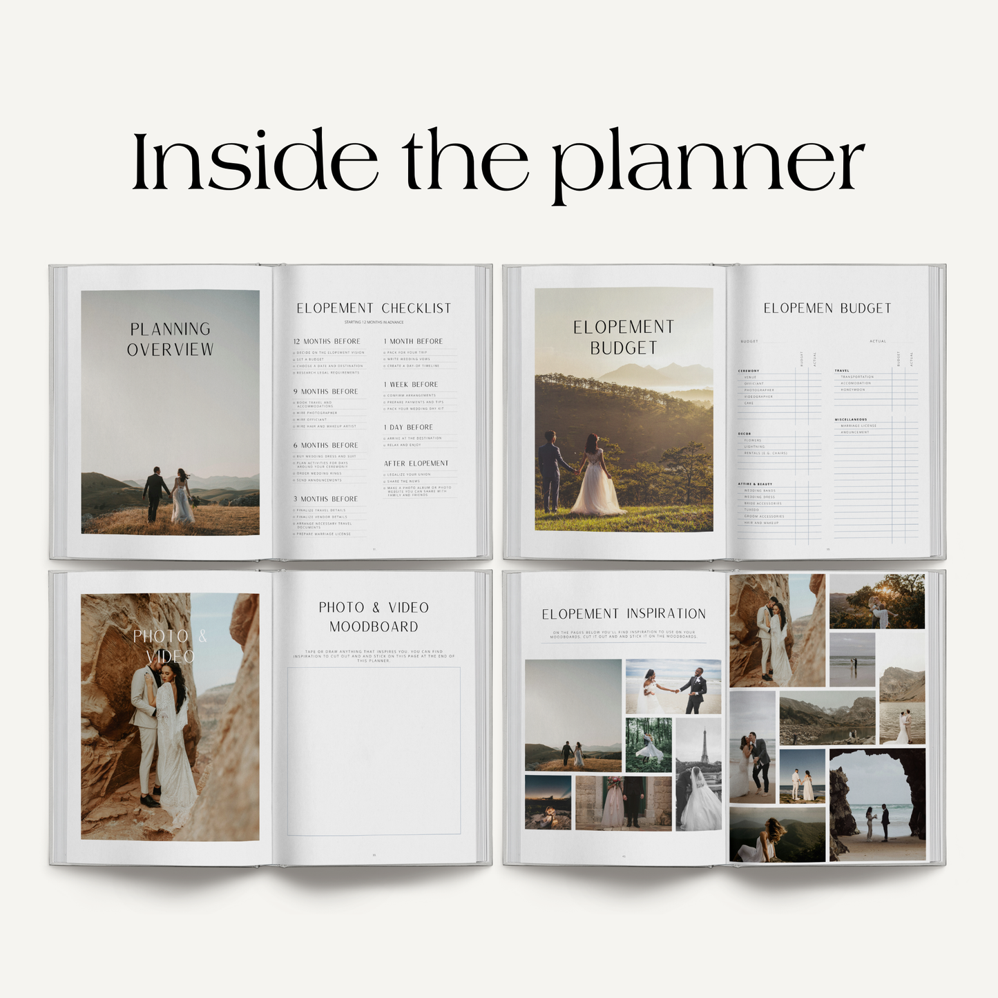 Elopement Planner Book